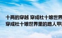 十两的穿越 穿成杜十娘世界里的路人甲（关于十两的穿越 穿成杜十娘世界里的路人甲简介）