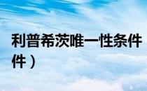 利普希茨唯一性条件（关于利普希茨唯一性条件）