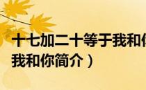 十七加二十等于我和你（关于十七加二十等于我和你简介）