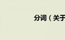 分词（关于分词介绍）