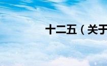 十二五（关于十二五简介）
