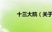 十三大院（关于十三大院简介）