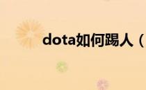 dota如何踢人（dota怎么踢人）