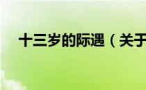 十三岁的际遇（关于十三岁的际遇简介）