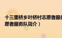 十三里桥乡叶桥村志愿者服务队（关于十三里桥乡叶桥村志愿者服务队简介）