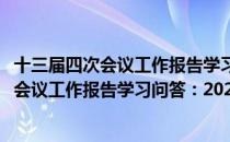十三届四次会议工作报告学习问答：2021（关于十三届四次会议工作报告学习问答：2021简介）
