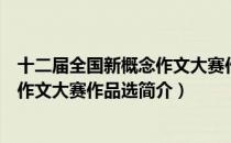 十二届全国新概念作文大赛作品选（关于十二届全国新概念作文大赛作品选简介）