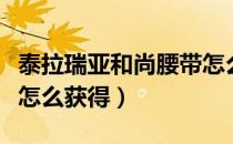 泰拉瑞亚和尚腰带怎么获得（泰拉瑞亚黑腰带怎么获得）
