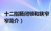 十二指肠闭锁和狭窄（关于十二指肠闭锁和狭窄简介）