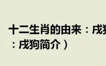 十二生肖的由来：戌狗（关于十二生肖的由来：戌狗简介）