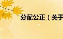 分配公正（关于分配公正介绍）