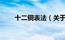 十二铜表法（关于十二铜表法简介）