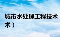 城市水处理工程技术（关于城市水处理工程技术）