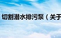 切割潜水排污泵（关于切割潜水排污泵介绍）