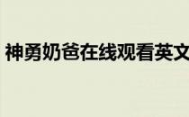 神勇奶爸在线观看英文字幕（神勇奶爸国语）