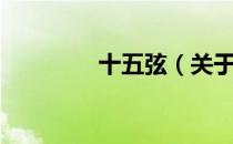 十五弦（关于十五弦简介）