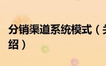 分销渠道系统模式（关于分销渠道系统模式介绍）