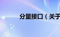 分量接口（关于分量接口介绍）