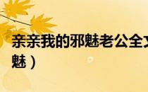 亲亲我的邪魅老公全文免费阅读（亲亲我的邪魅）