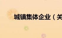 城镇集体企业（关于城镇集体企业）