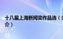 十八届上海新闻奖作品选（关于十八届上海新闻奖作品选简介）