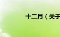 十二月（关于十二月简介）