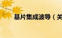 基片集成波导（关于基片集成波导）