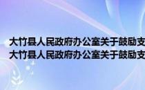 大竹县人民政府办公室关于鼓励支持农民工返乡创业的实施意见（关于大竹县人民政府办公室关于鼓励支持农民工返乡创业的实施意见简介）
