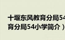 十堰东风教育分局54小学（关于十堰东风教育分局54小学简介）