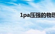 1pa压强的物理意义（1pay）