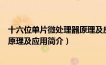 十六位单片微处理器原理及应用（关于十六位单片微处理器原理及应用简介）