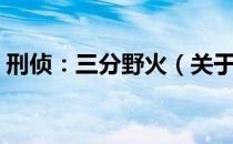 刑侦：三分野火（关于刑侦：三分野火介绍）