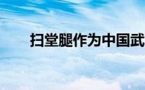 扫堂腿作为中国武术散打低腿的一种