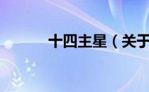十四主星（关于十四主星简介）
