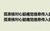 孤束核对心脏痛觉信息传入的调控作用及其机制研究（关于孤束核对心脏痛觉信息传入的调控作用及其机制研究介绍）