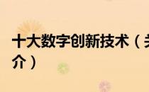 十大数字创新技术（关于十大数字创新技术简介）