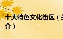十大特色文化街区（关于十大特色文化街区简介）