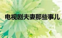 电视剧夫妻那些事儿（电视剧夫妻那点事）
