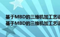 基于MBD的三维机加工艺设计关键技术研究及应用（关于基于MBD的三维机加工艺设计关键技术研究及应用）