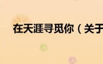 在天涯寻觅你（关于在天涯寻觅你简介）