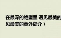 在最深的绝望里 遇见最美的意外（关于在最深的绝望里 遇见最美的意外简介）