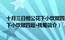 十月三日相公花下小饮赋四题·残菊（关于十月三日相公花下小饮赋四题·残菊简介）