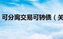 可分离交易可转债（关于可分离交易可转债）