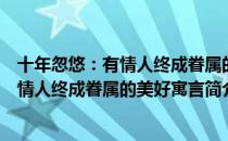 十年忽悠：有情人终成眷属的美好寓言（关于十年忽悠：有情人终成眷属的美好寓言简介）