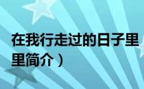 在我行走过的日子里（关于在我行走过的日子里简介）