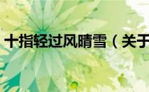 十指轻过风晴雪（关于十指轻过风晴雪简介）