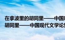 在拿波里的胡同里——中国现代文学论集（关于在拿波里的胡同里——中国现代文学论集简介）