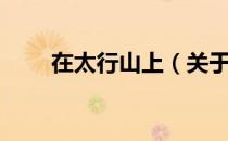 在太行山上（关于在太行山上简介）
