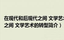 在现代和后现代之间 文学艺术的转型（关于在现代和后现代之间 文学艺术的转型简介）