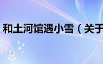 和土河馆遇小雪（关于和土河馆遇小雪介绍）